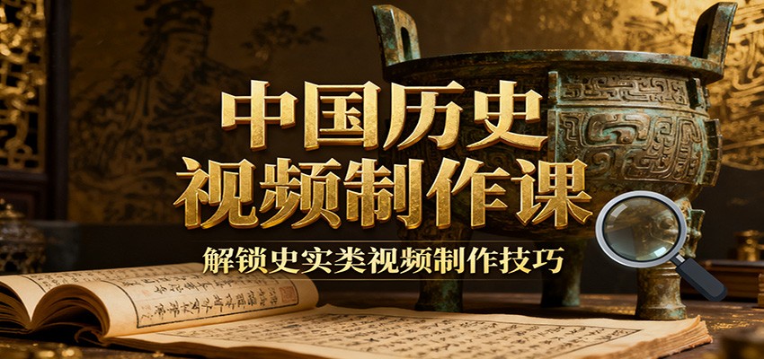 中国历史视频制作课：疆域地图集+参考文案+练习素材，解锁史实类视频制作技巧-800资源网