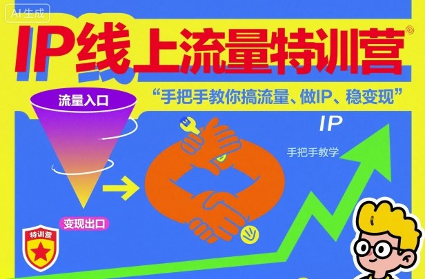IP线上流量特训营，手把手教你搞流量、做IP、稳变现-800资源网