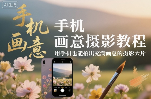 手机画意摄影教程，用手机也能拍出充满画意的摄影大片-800资源网