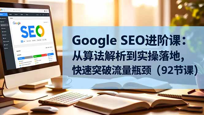 Google SEO进阶课：从算法解析到实操落地，快速突破流量瓶颈（92节课）-800资源网