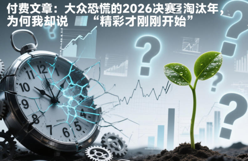 付费文章：大众恐慌的2026决赛淘汰年，为何我却说“精彩才刚刚开始”？-800资源网