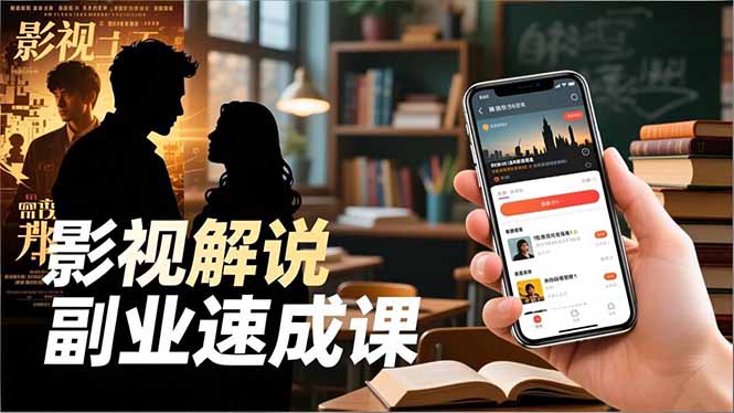 Tk影视解说副业速成课，软件安装、全流程实操、爆款预设，新手两周变现-800资源网