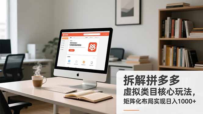 拆解拼多多虚拟类目核心玩法，矩阵化布局实现日入1000+-800资源网