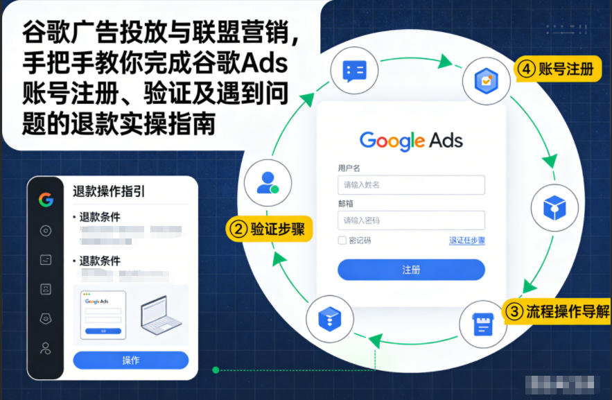 谷歌广告投放与联盟营销，手把手教你完成谷歌Ads账号注册、验证及遇到问题的退款实操指南-800资源网