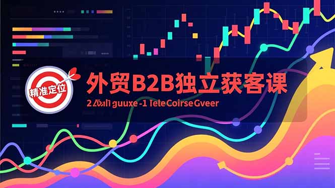 外贸B2B独立获客课,Facebook主页搭建、消息互动广告、精准定位,打造高询盘系统