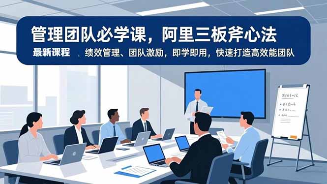 管理团队必学课，阿里三板斧心法、绩效管理、团队激励，即学即用，快速打造高效能团队-800资源网