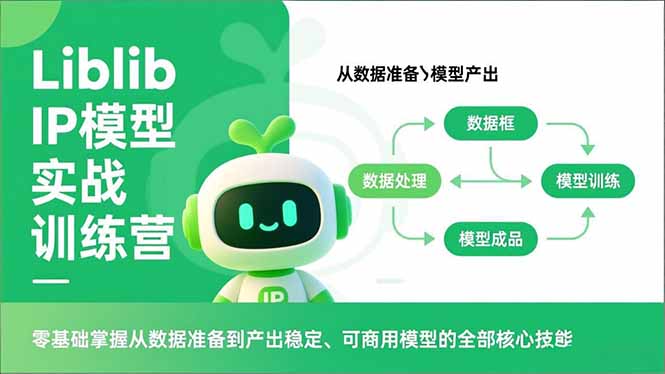 Liblib IP模型实战训练营，零基础掌握从数据准备到产出稳定、可商用模型的全部核心技能-800资源网