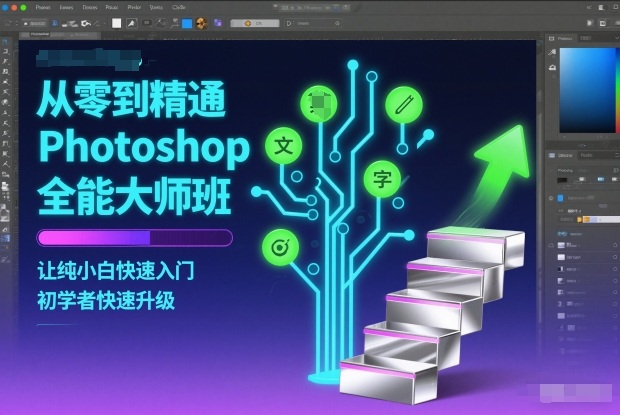 从零到精通Photoshop全能大师班，让纯小白快速入门，初学者快速升级-800资源网