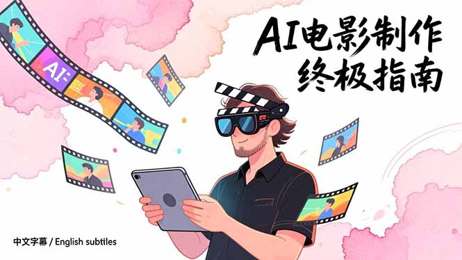 AI电影制作终极指南：从创意到成片，系统掌握智能影视全流程实战课（中英字幕）-800资源网