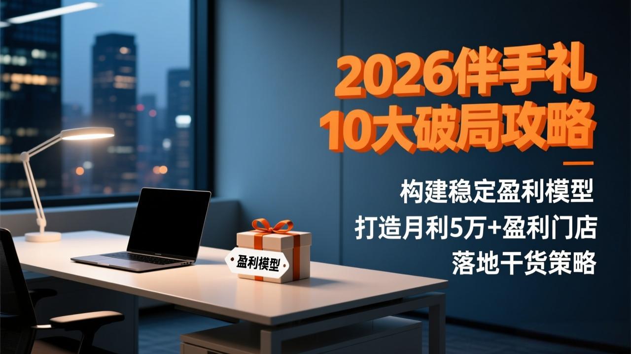 2026伴手礼10大破局攻略：构建稳定盈利模型，打造月利5万+盈利门店，落地干货策略-800资源网