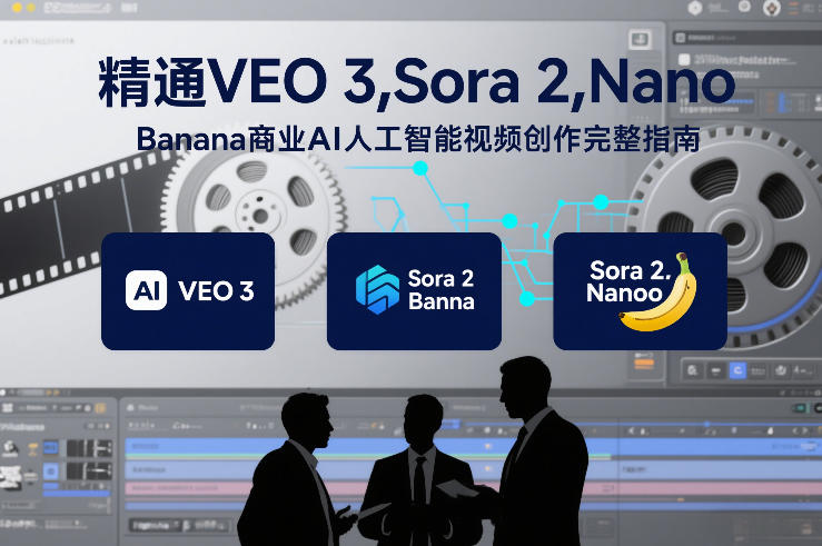 精通VEO 3，Sora 2，Nano Banana商业AI人工智能视频创作完整指南-800资源网