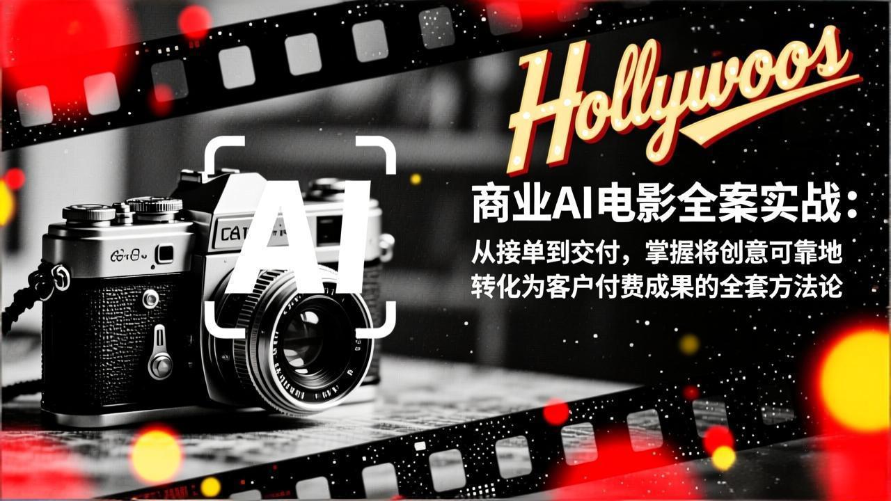 商业AI电影全案实战：从接单到交付，掌握将创意可靠地转化为客户付费成果的全套方法论-800资源网