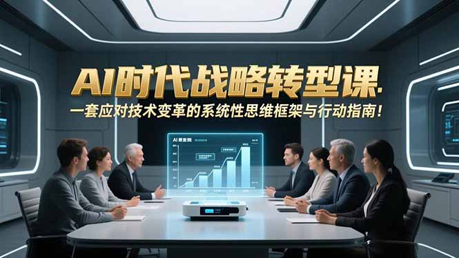 AI时代战略转型课：一套应对技术变革的系统性思维框架与行动指南！-800资源网