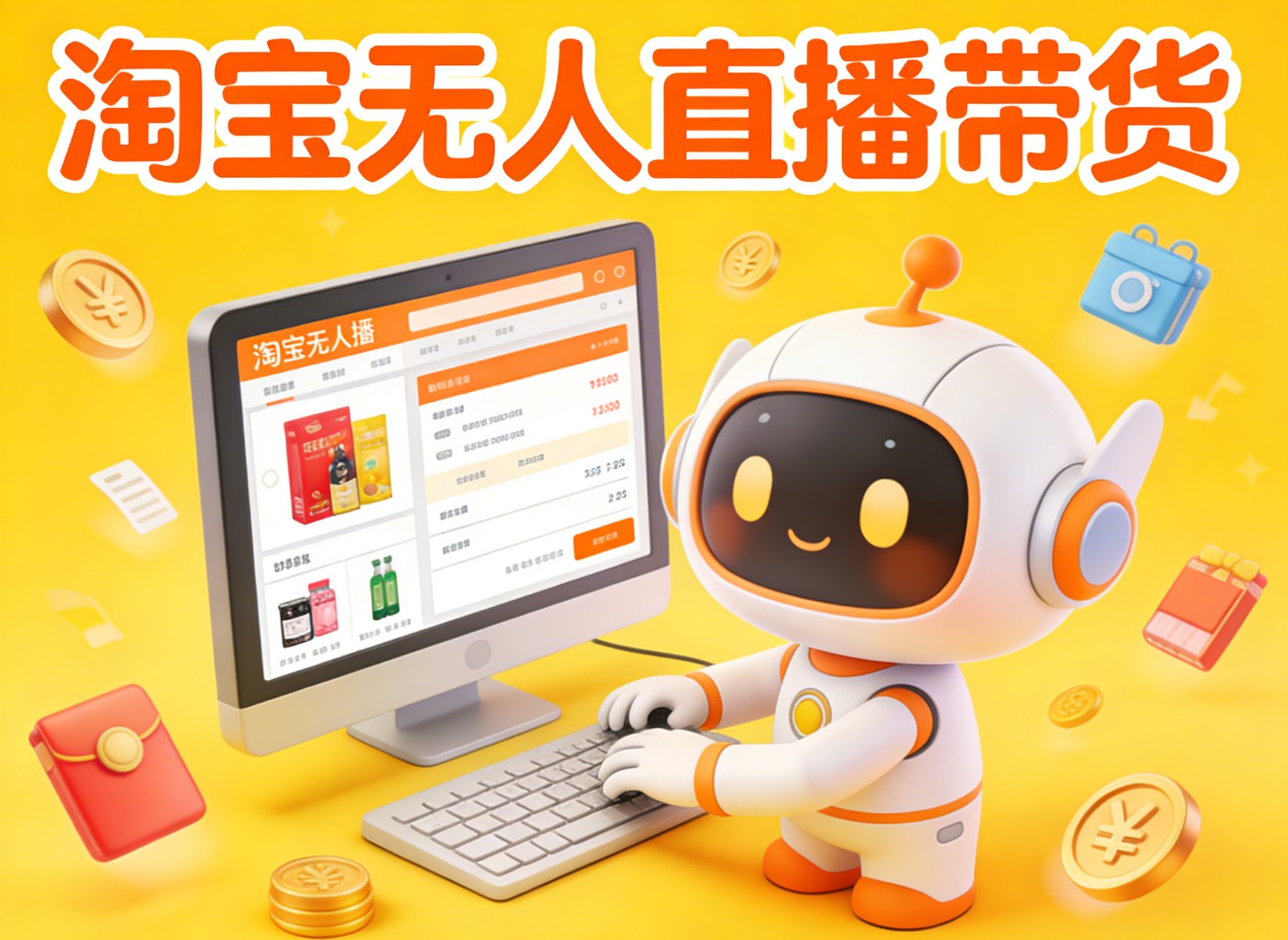 淘宝无人直播带货，24小时自动卖货，月佣金1W+，不违规不封号，不用露脸-800资源网
